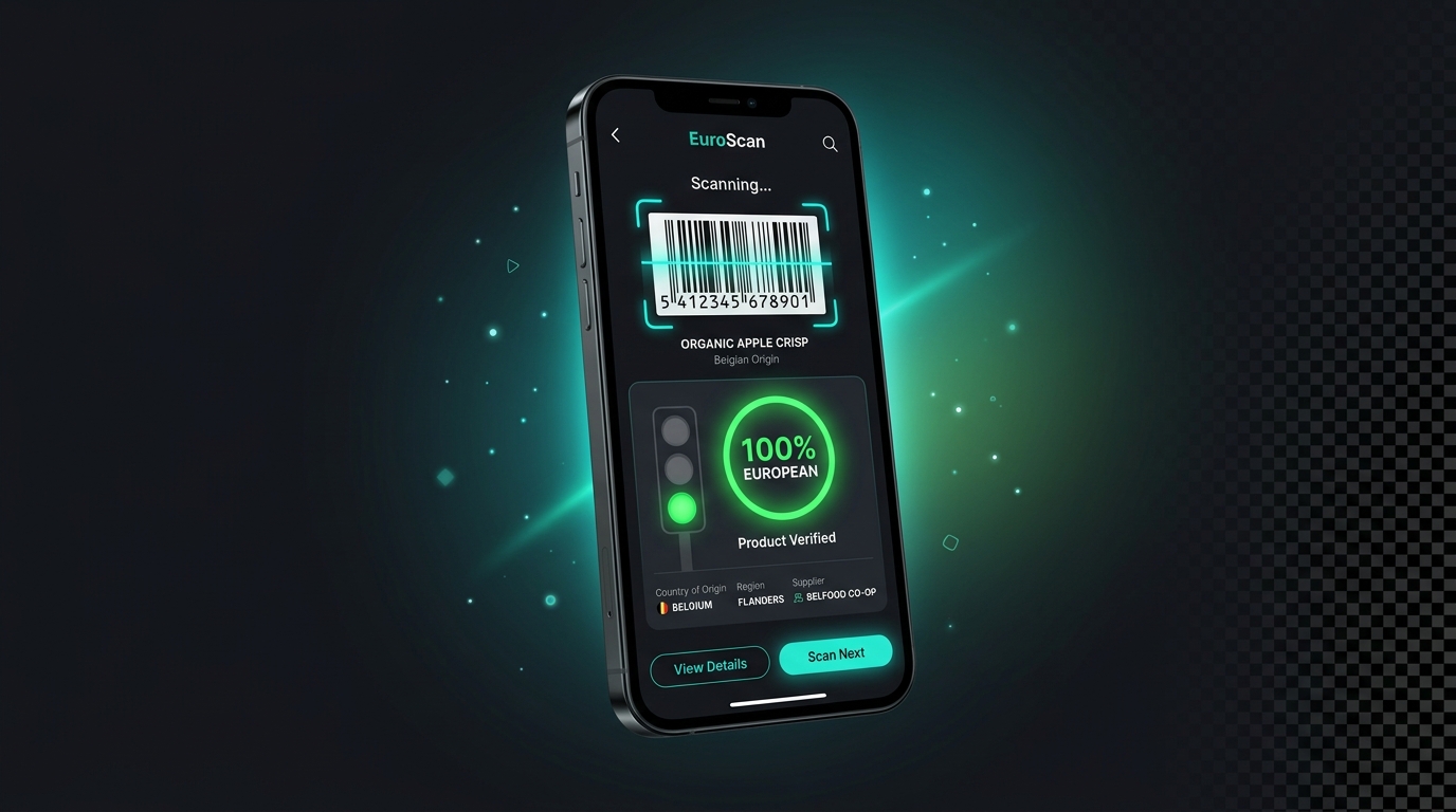 EuroScan Mobile App Mockup